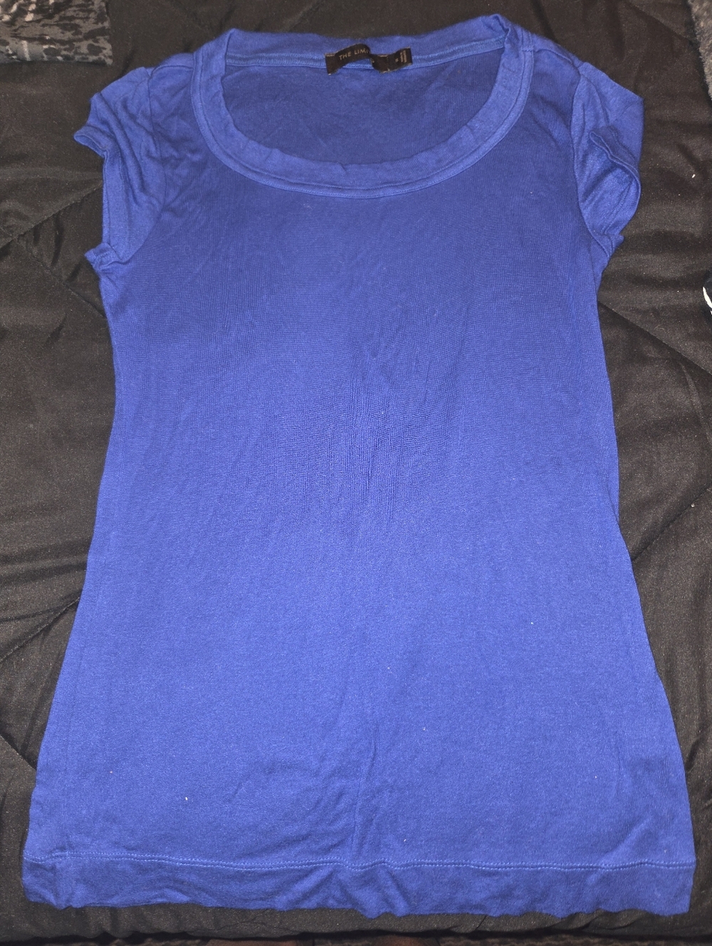 The Limited Royal Blue Scoop Neck Short Sleeve Tee